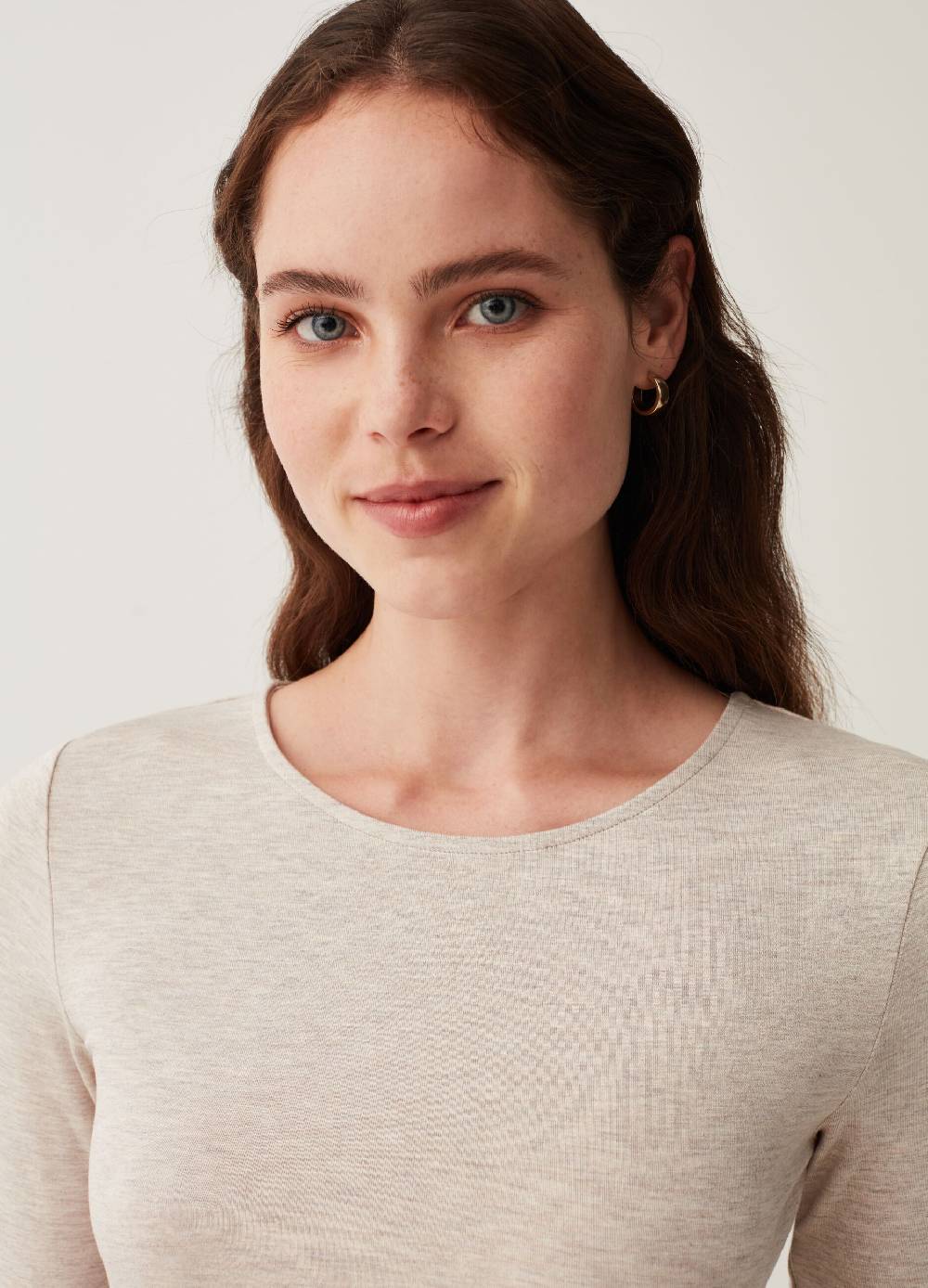 OVS T-shirt in viscosa stretch con maniche lunghe Pezzi Unici
