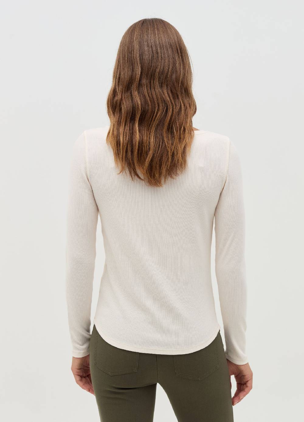 NICOL CARAMEL T-shirt premaman a costine con maniche lunghe Qualità Garantita