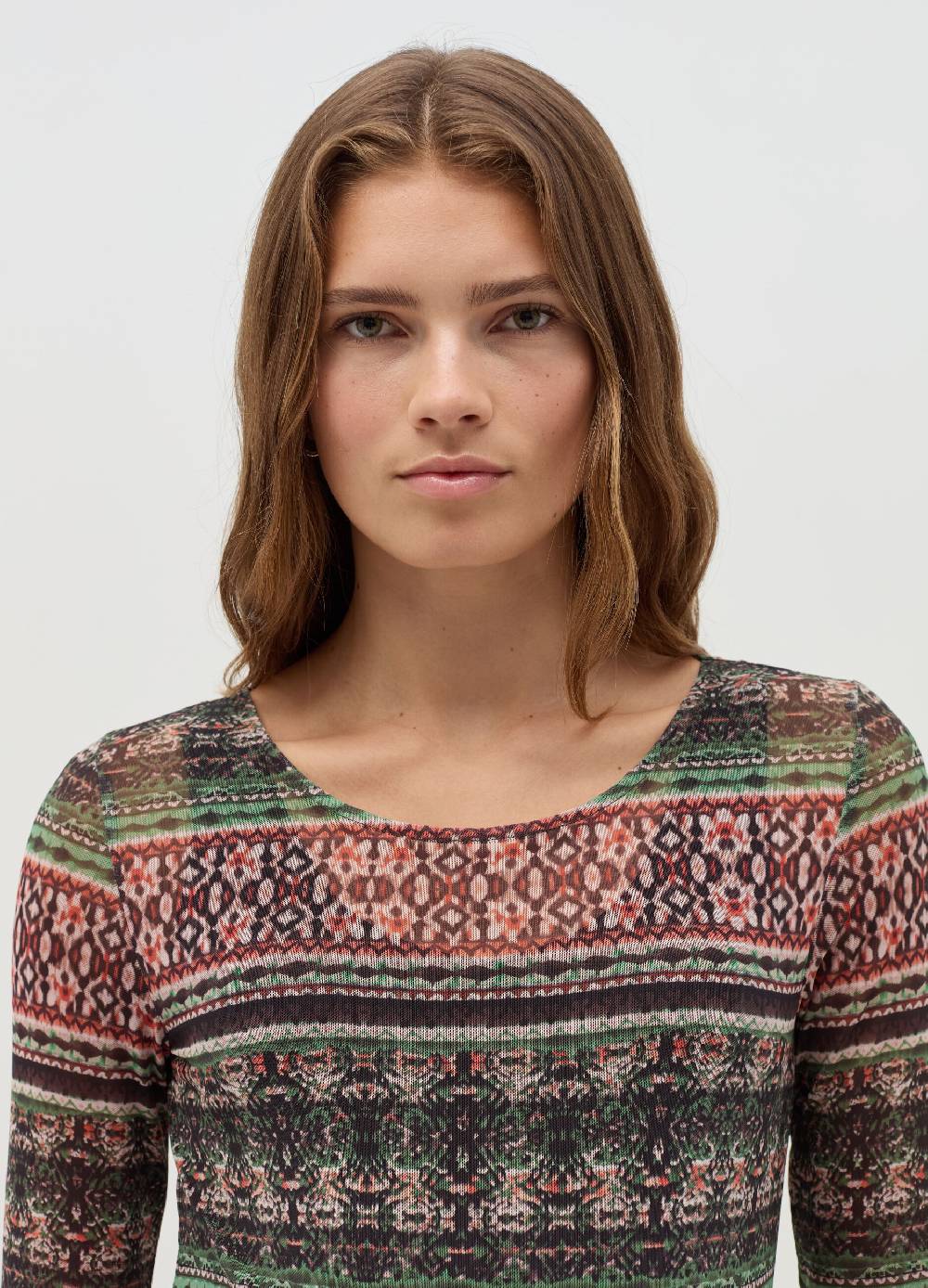 NICOL CARAMEL T-shirt premaman con stampa all-over Negozi Online