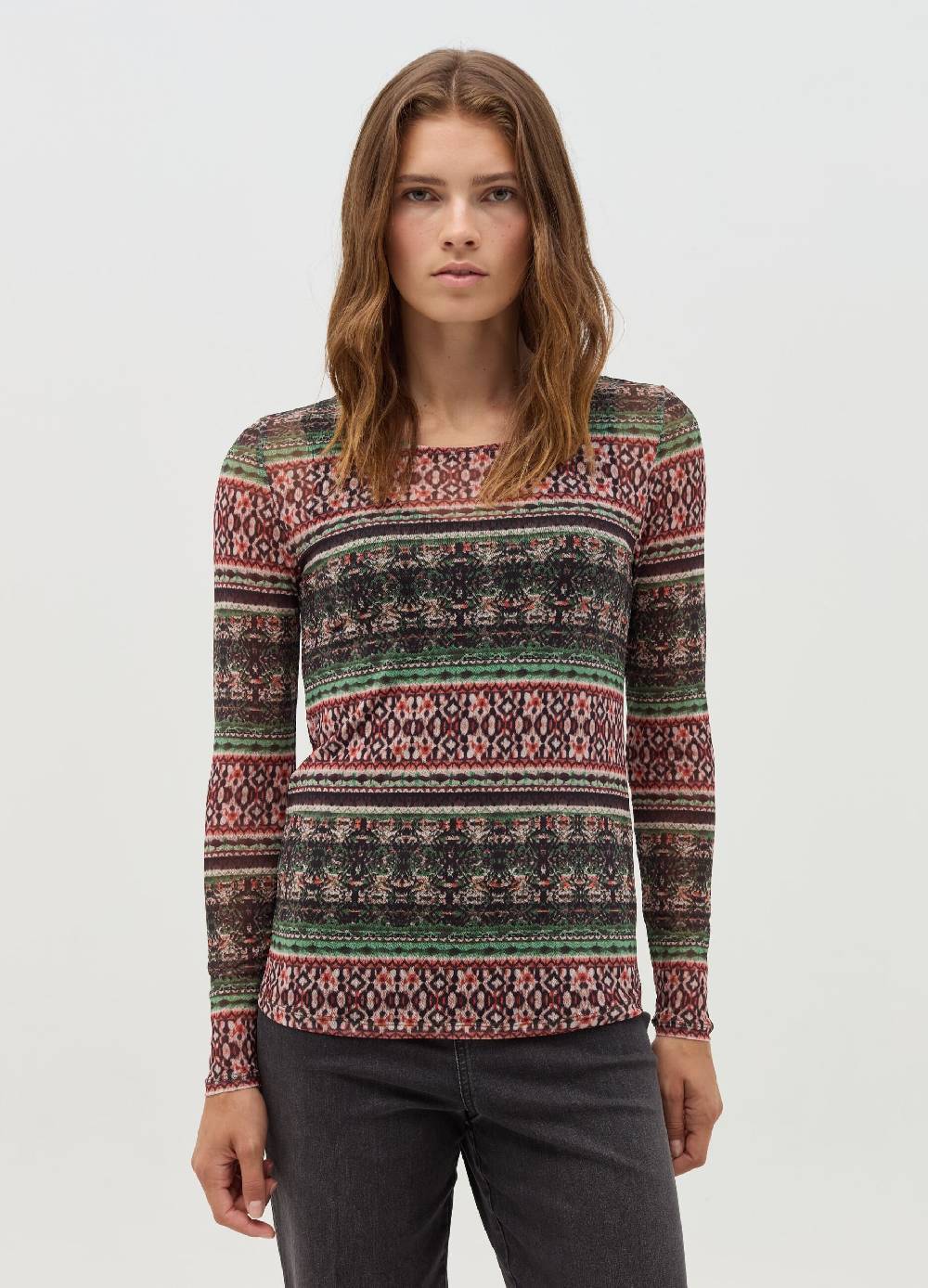 NICOL CARAMEL T-shirt premaman con stampa all-over Negozi Online