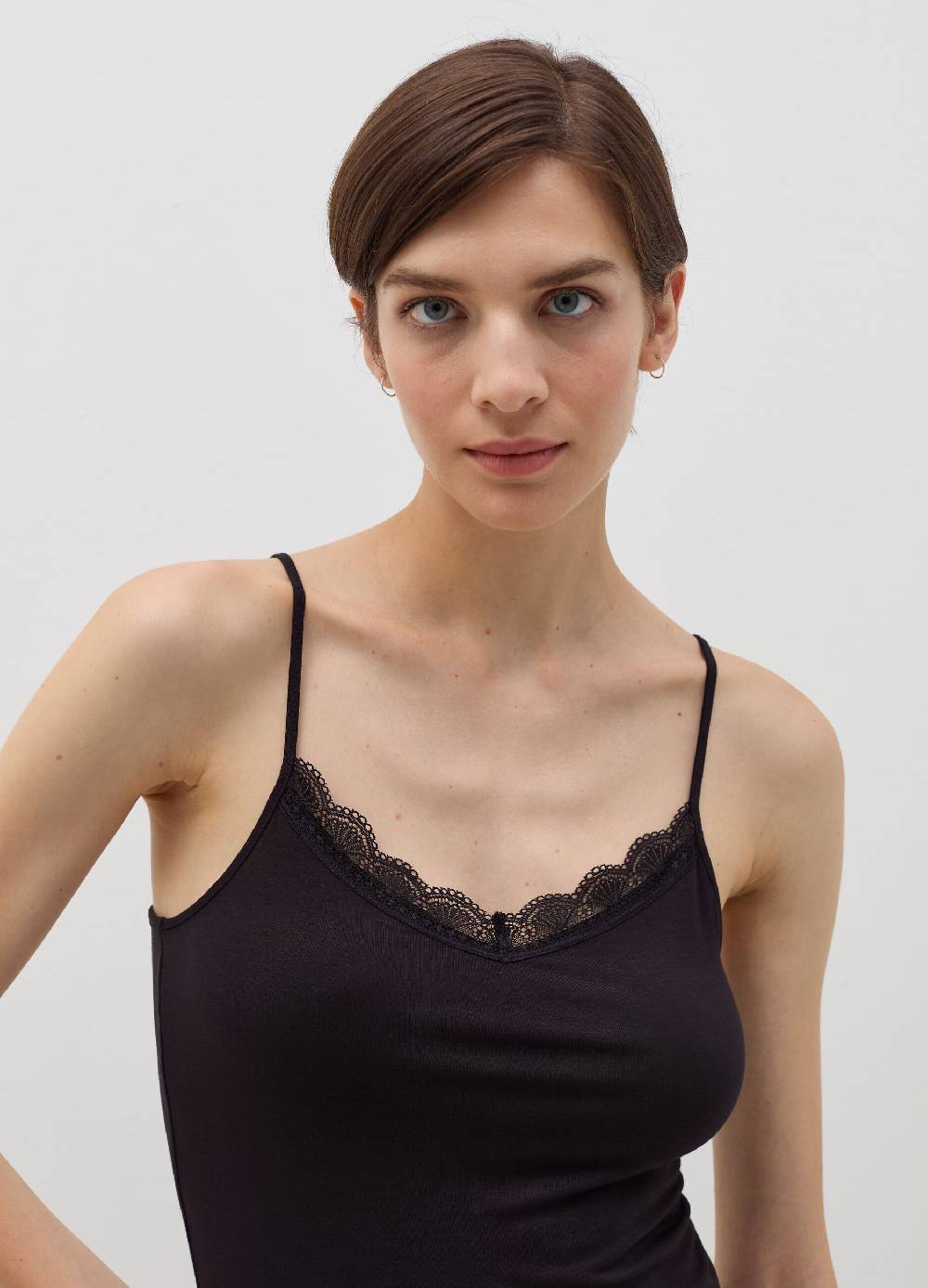 OVS Canotta in viscosa stretch con pizzo Promozione Limitata