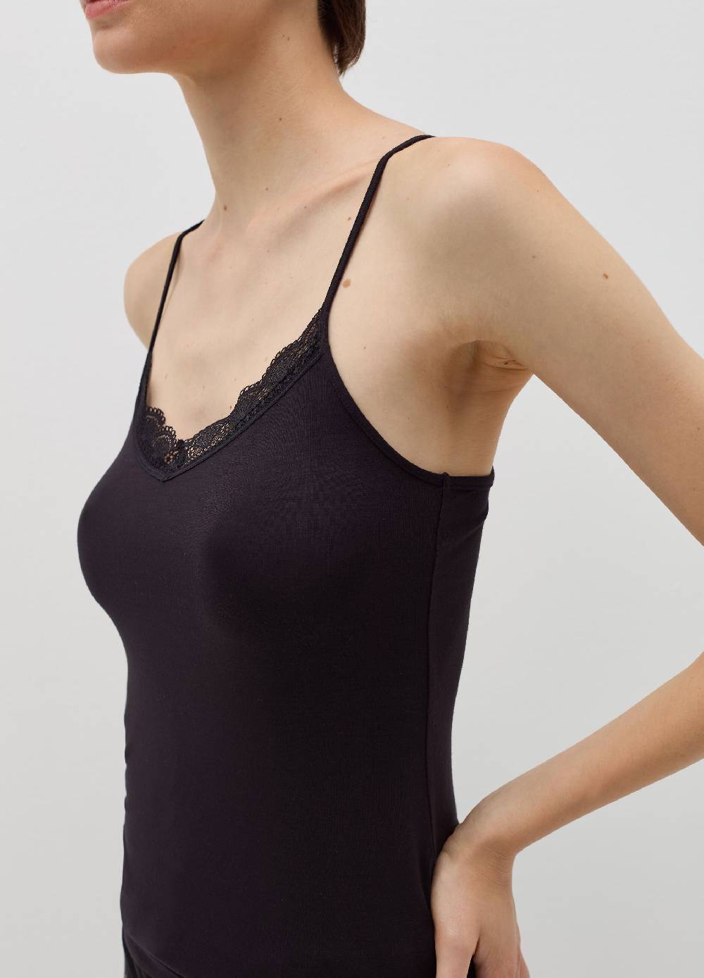 OVS Canotta in viscosa stretch con pizzo Promozione Limitata