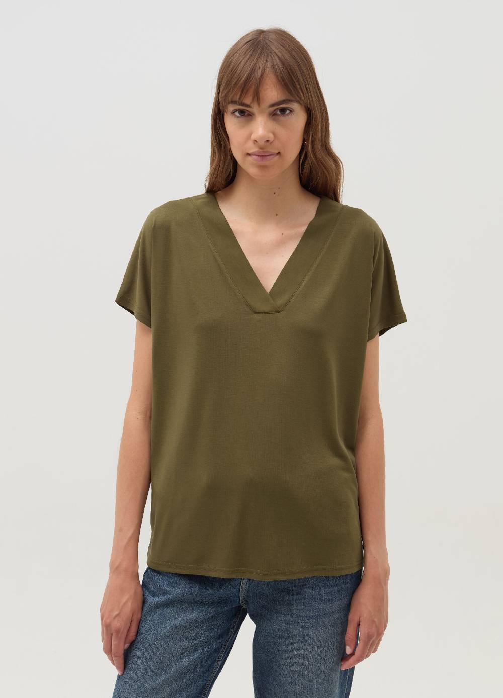 OVS T-shirt con scollo a V maniche a kimono Fino Al -60%
