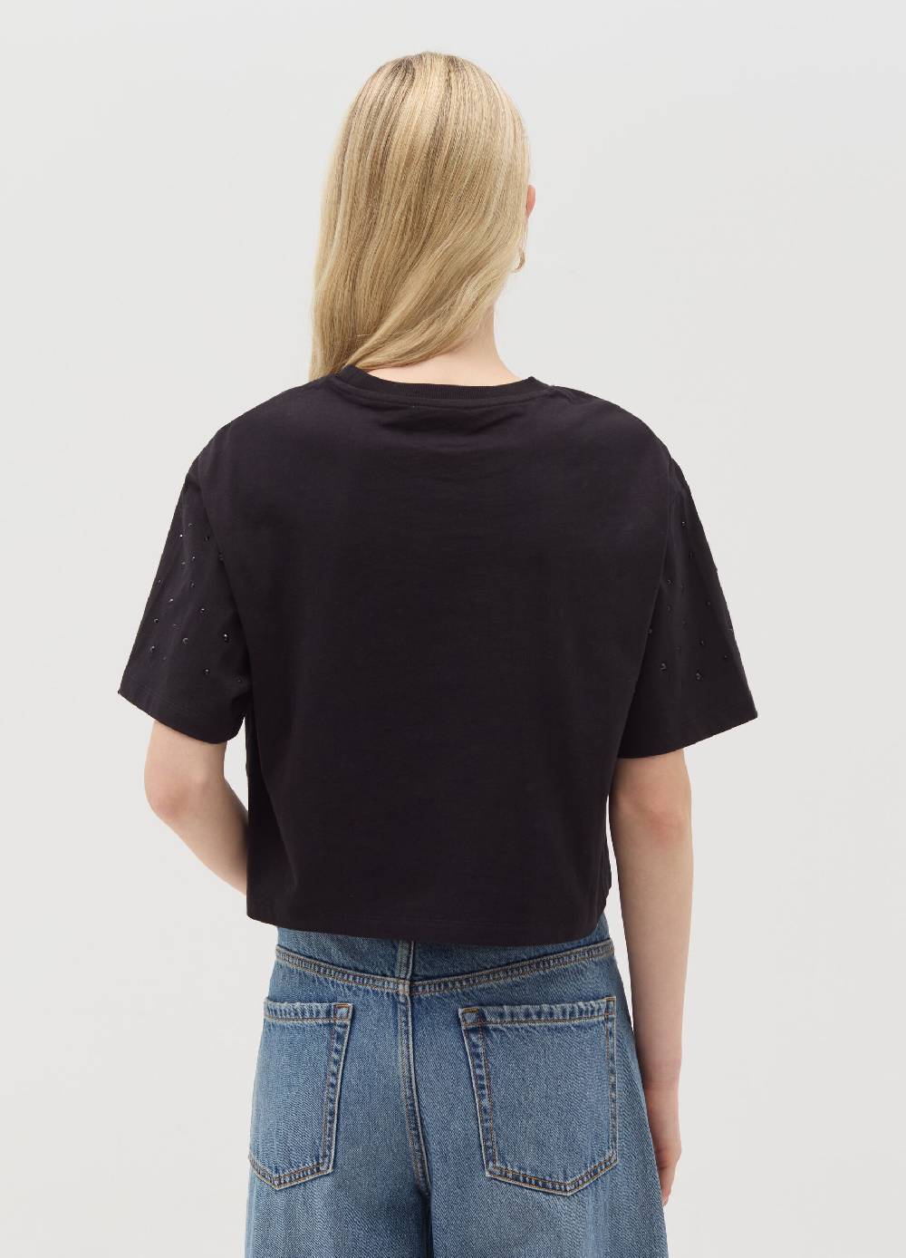 OVS T-shirt in cotone con strass Convenienza