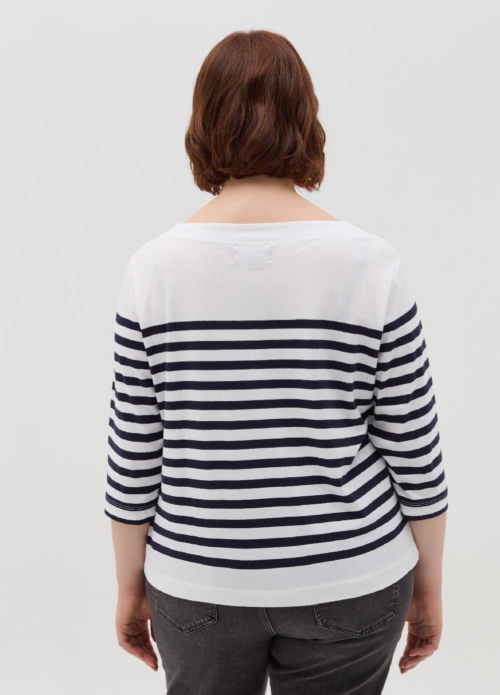 MYA T-shirt a righe maniche a tre quarti Curvy Outlet
