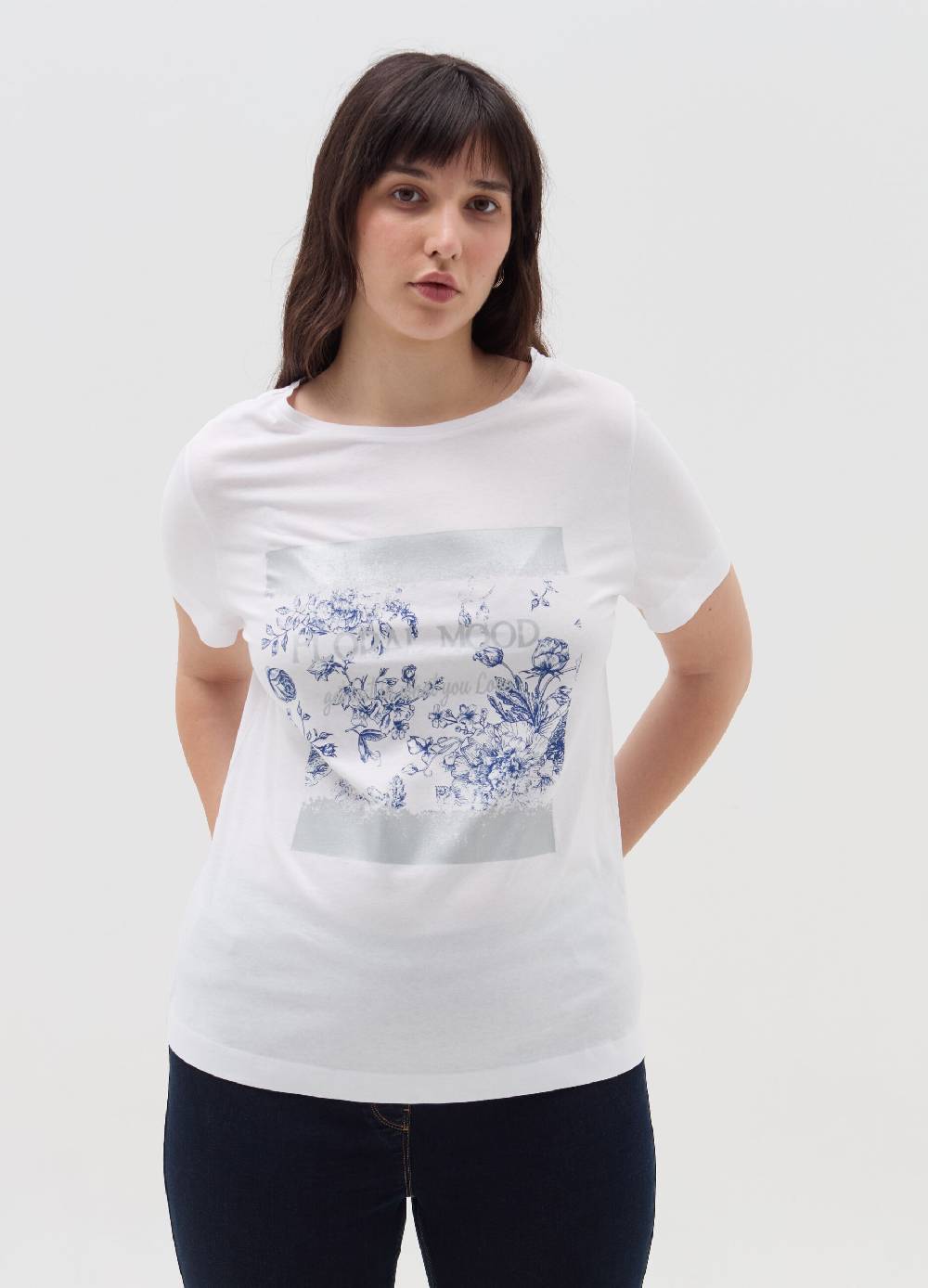 MYA T-shirt con stampa in foil Curvy Offerte