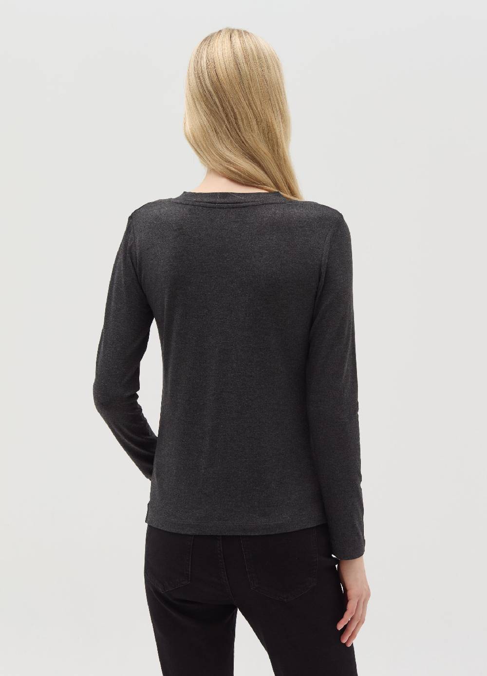 OVS T-shirt in viscosa stretch con scollo a V Negozio