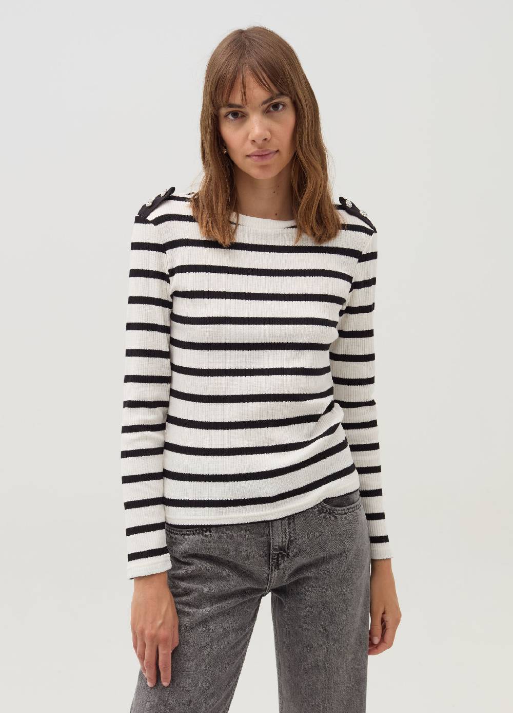 OVS T-shirt a maniche lunghe con bottoni gioiello In Saldo