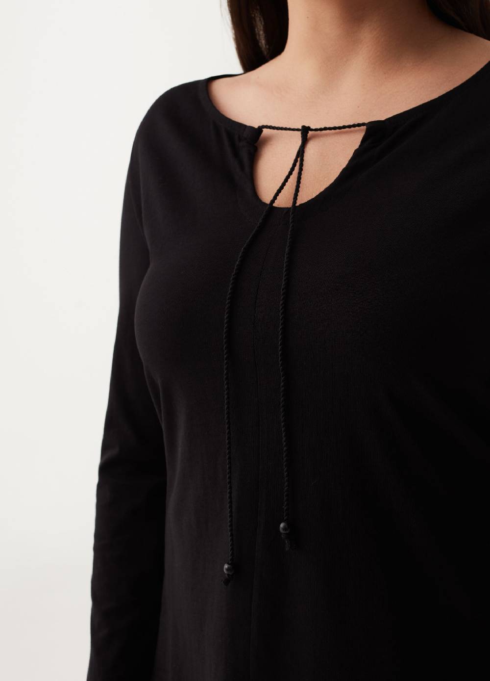 MYA T-shirt a maniche lunghe con laccetto Curvy Negozi Online