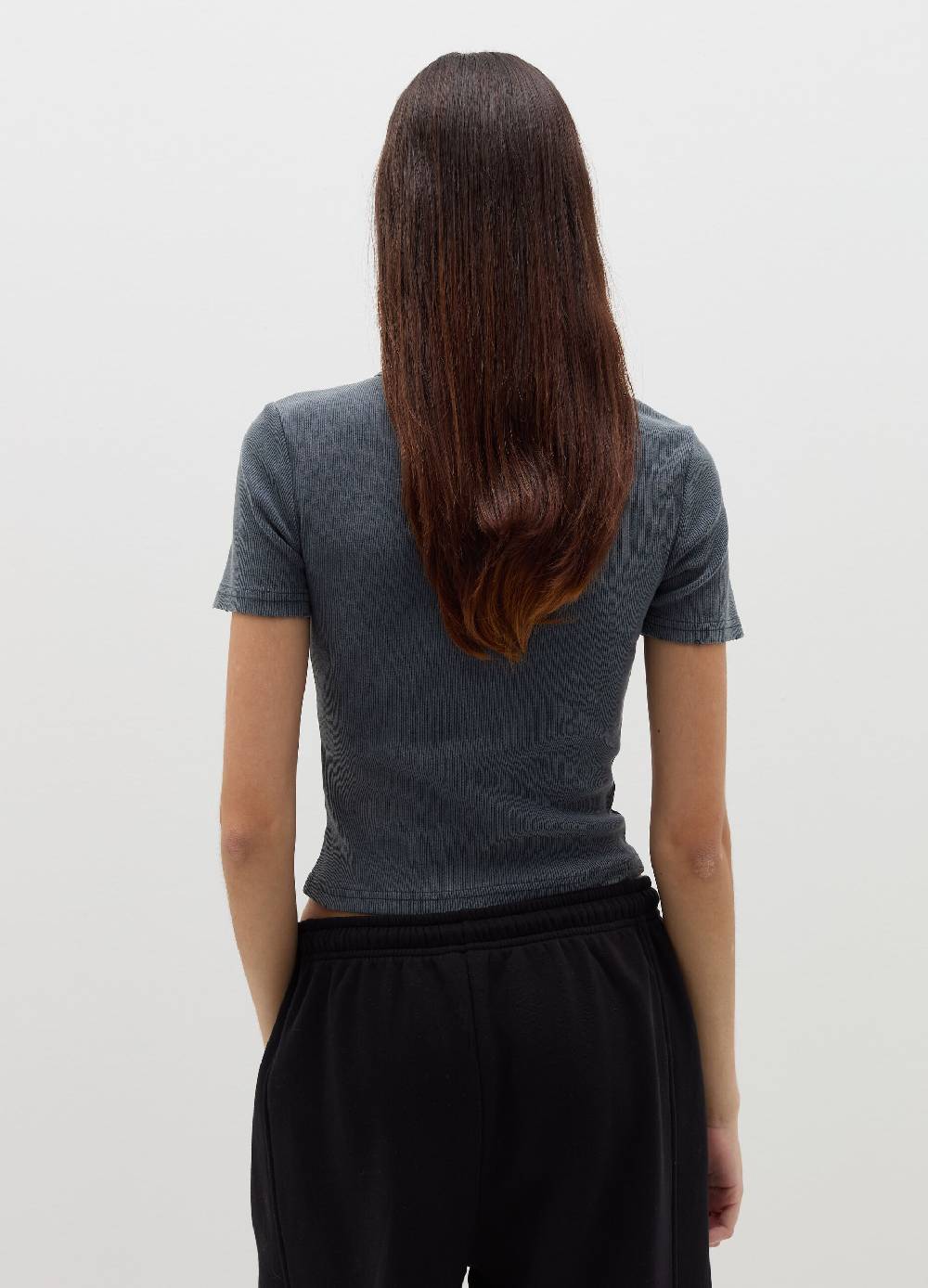 B. ANGEL T-shirt in cotone stretch a costine Acquista Ora