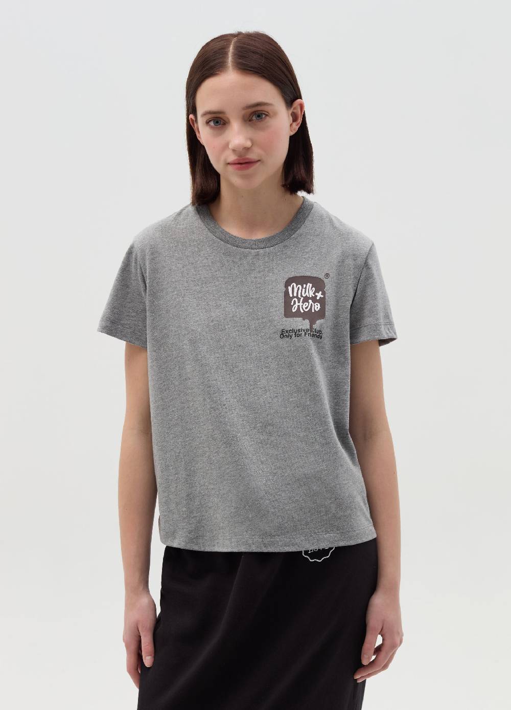 MILK+HERO T-shirt girocollo in cotone Shopping Online