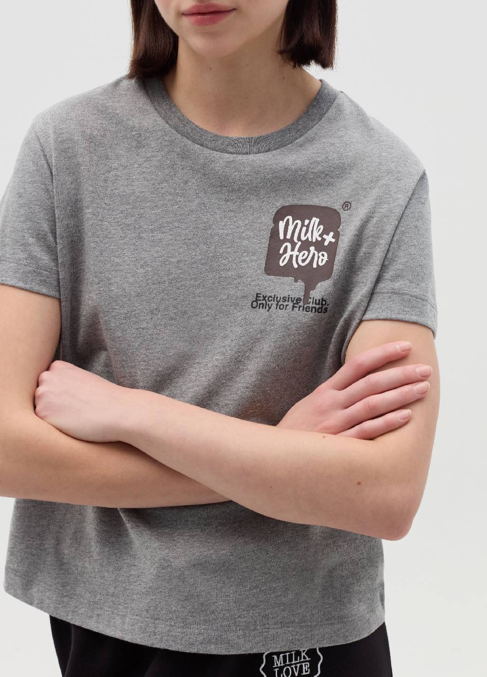 MILK+HERO T-shirt girocollo in cotone Shopping Online