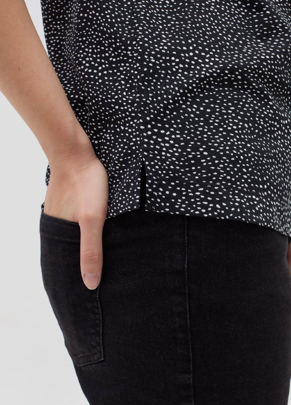 MYA T-shirt con stampa all-over Curvy Convenienza