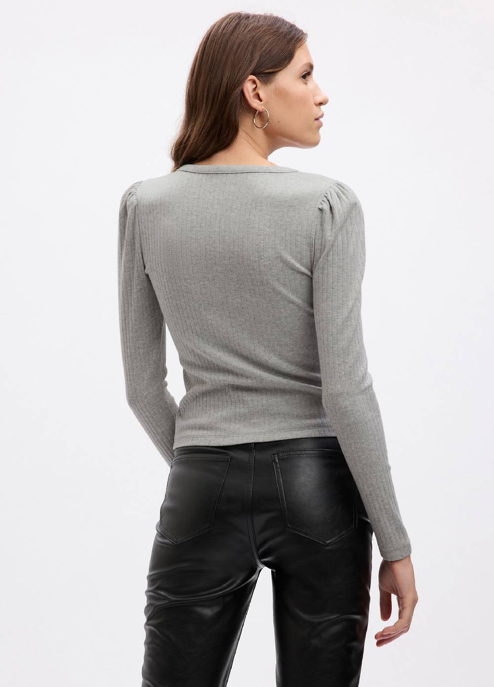 GAP T-shirt a coste con maniche lunghe a sbuffo Novità
