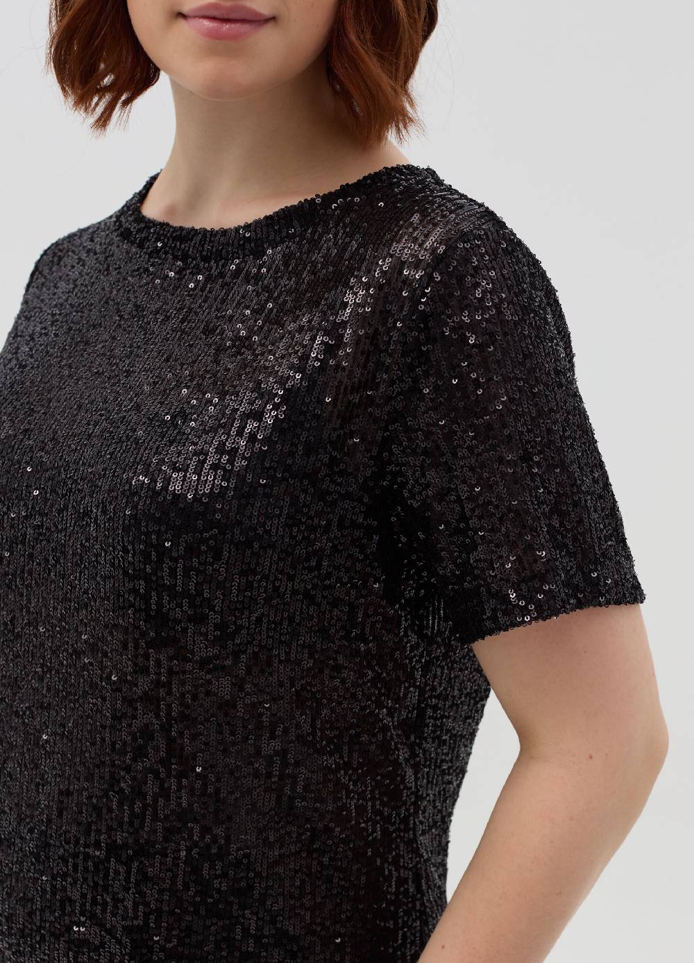 MYA T-shirt con paillettes Curvy Hotsell