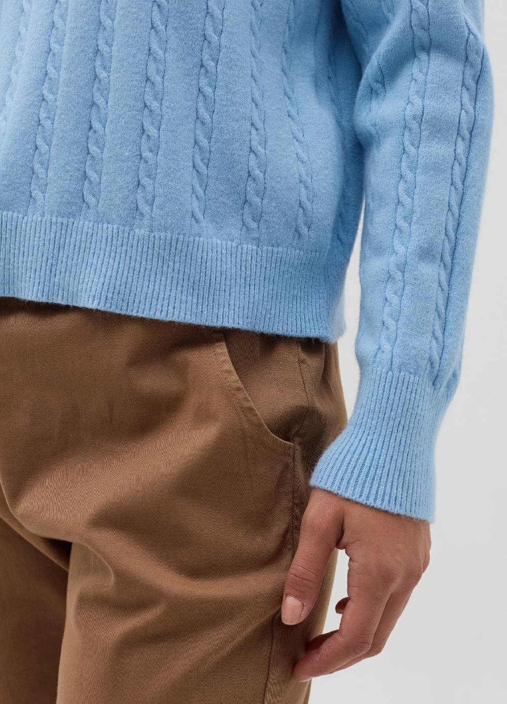 HYBRID Pullover a coste con lavorazione intrecciata Vendite Flash