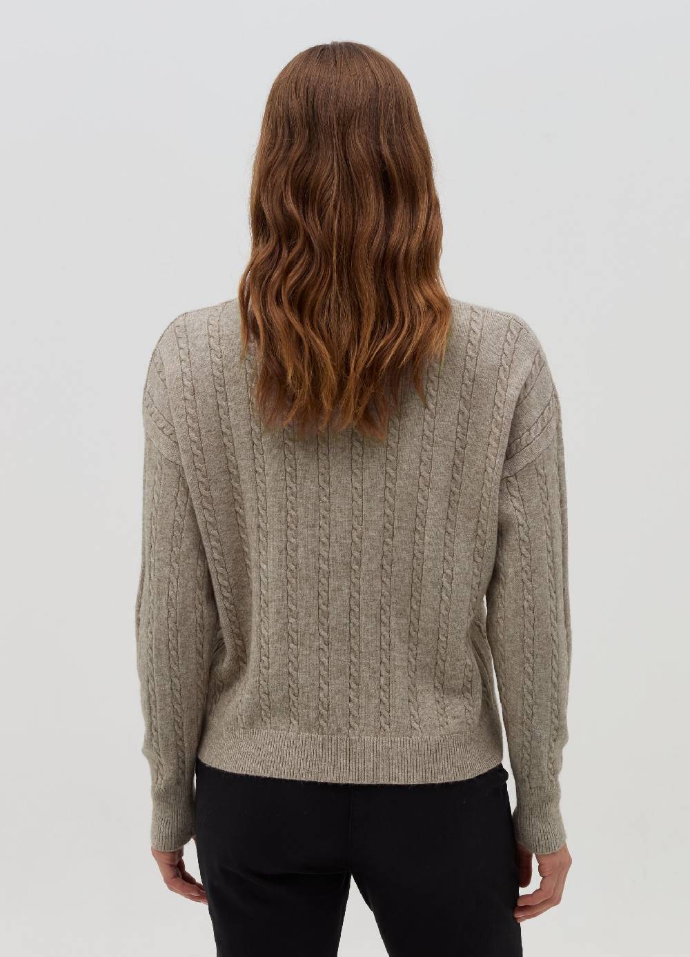 HYBRID Pullover a coste con lavorazione intrecciata In Saldo