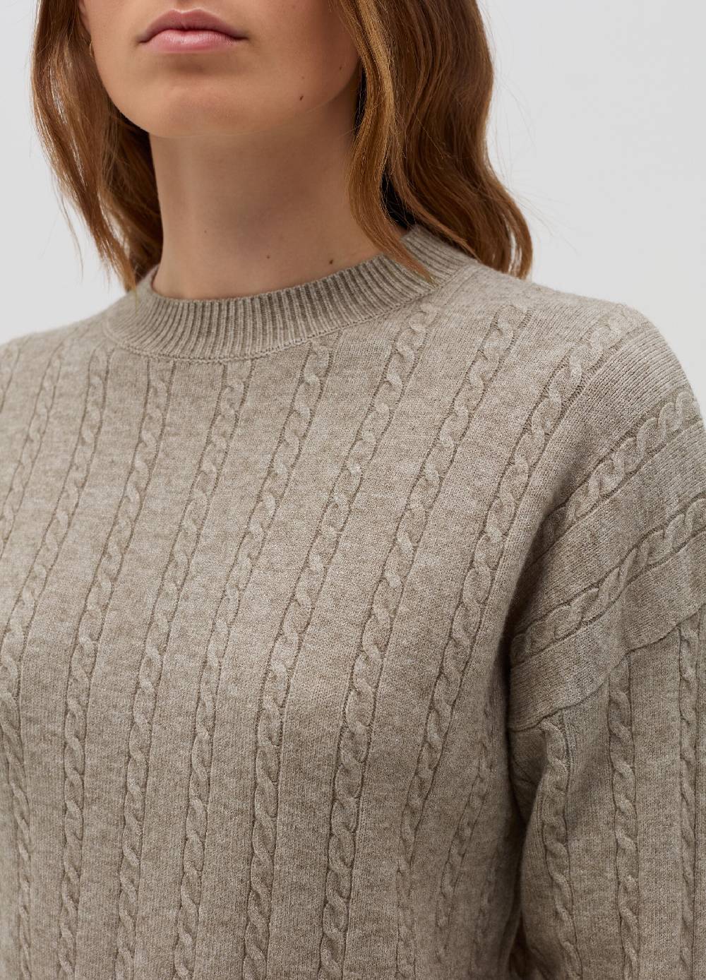 HYBRID Pullover a coste con lavorazione intrecciata In Saldo