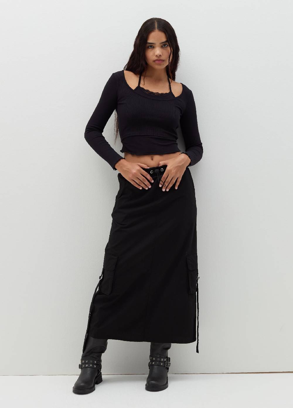 B. ANGEL T-shirt crop con canotta interna Vendita
