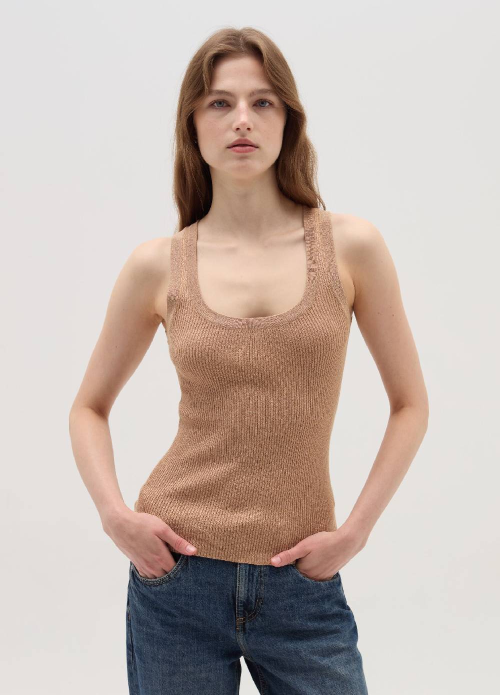 OVS Tank top a costine con lurex Qualità Garantita