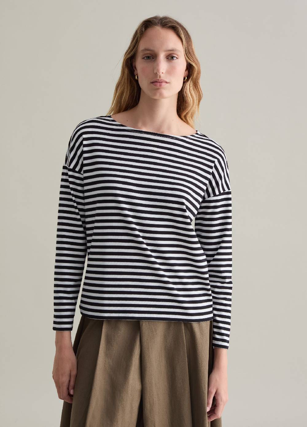 PIOMBO T-shirt a righe con maniche lunghe Acquista Ora