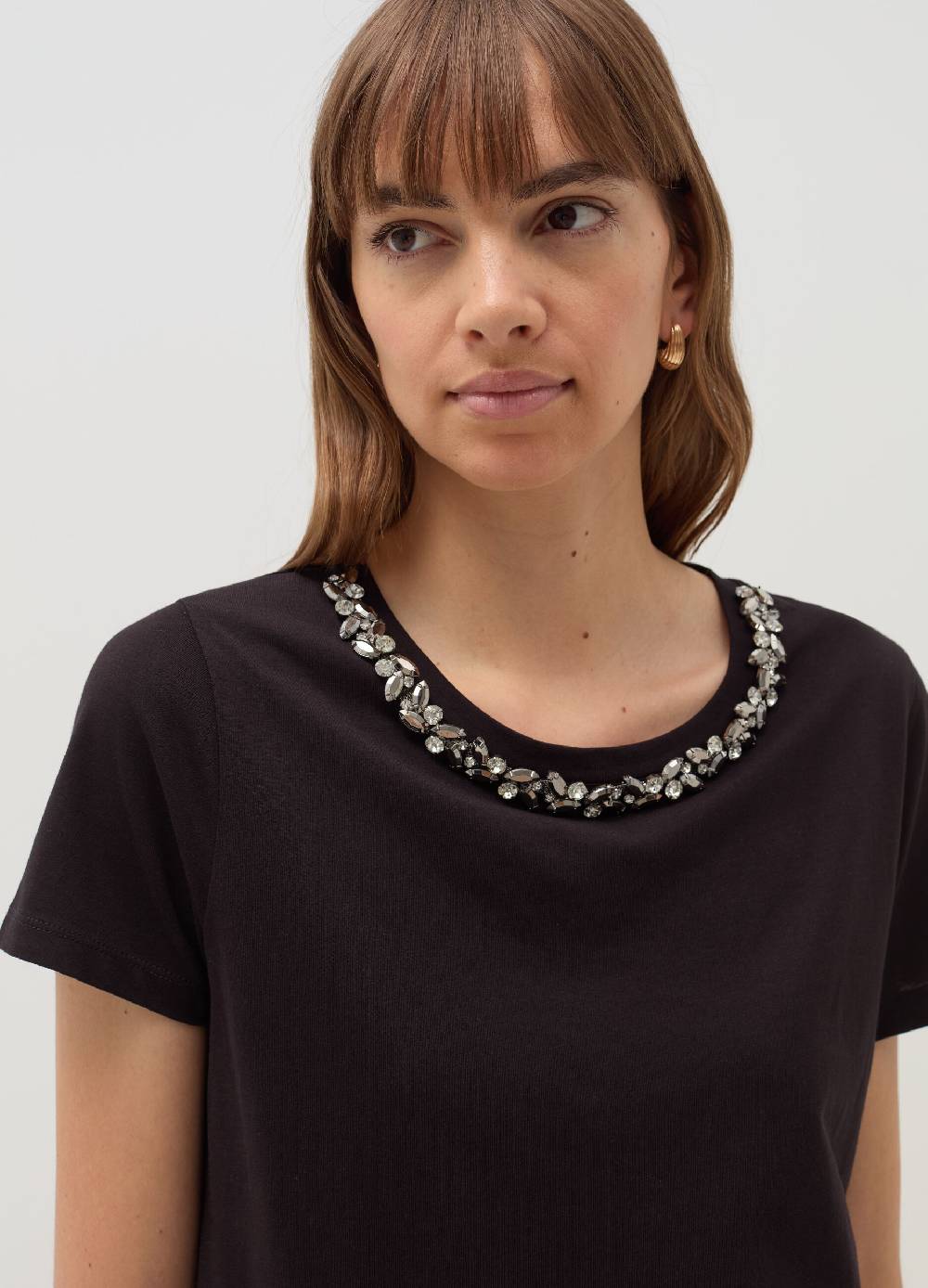 OVS T-shirt girocollo con applicazioni gioiello Sottocosto