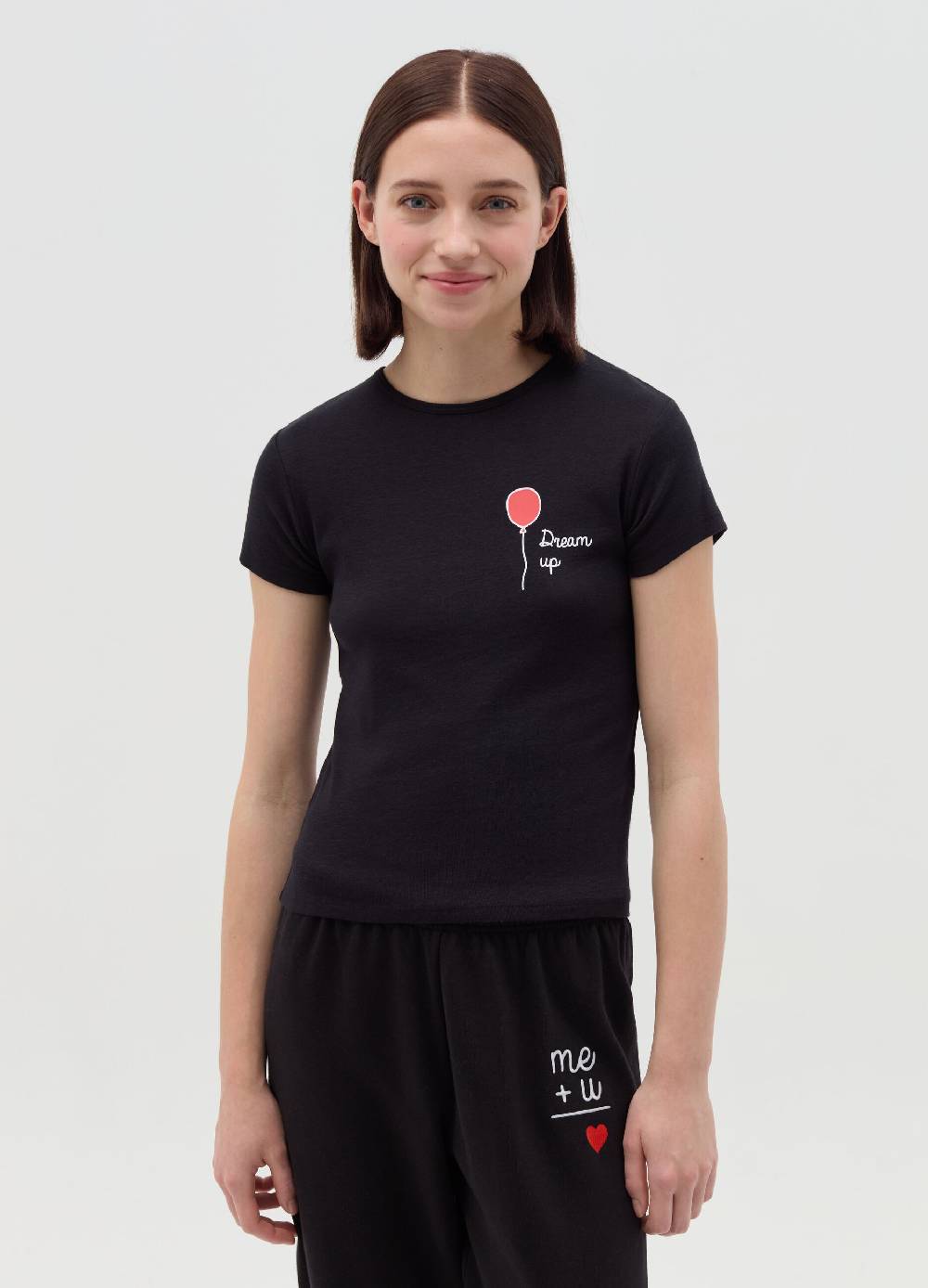 MILK+HERO T-shirt girocollo con stampa Convenienza