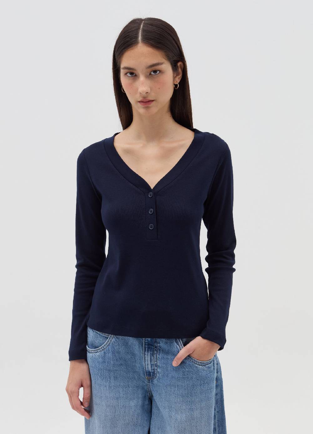 OVS T-shirt maniche lunghe scollo serafino Online