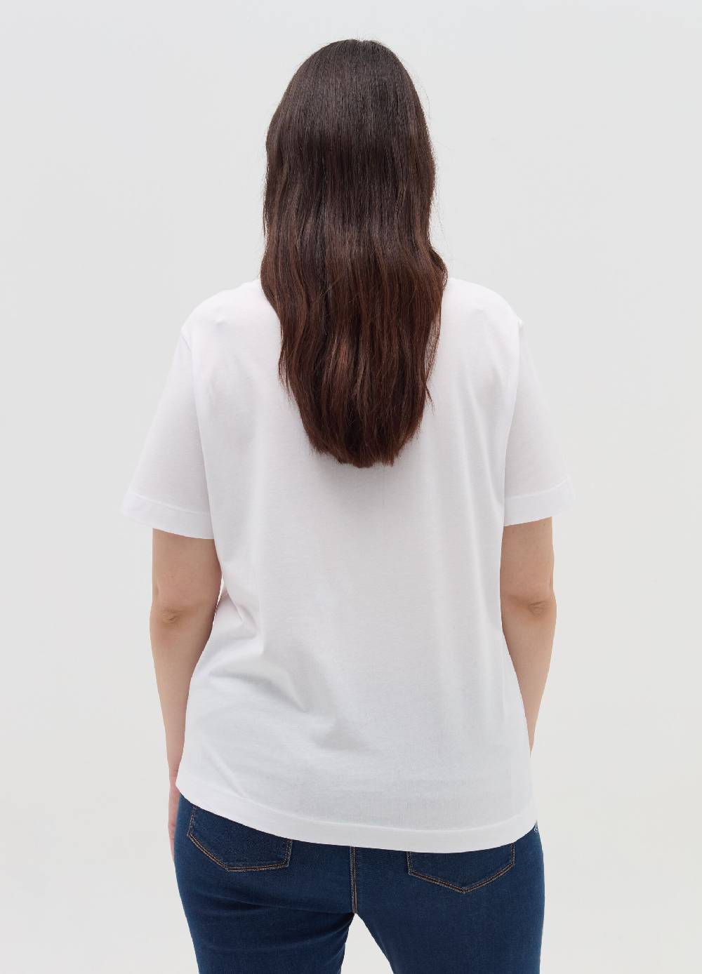 MYA T-shirt con ricamo lurex Curvy In Vendita
