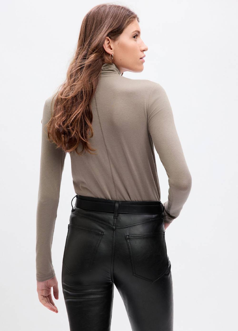 GAP T-shirt a collo alto con maniche lunghe Vendite Flash