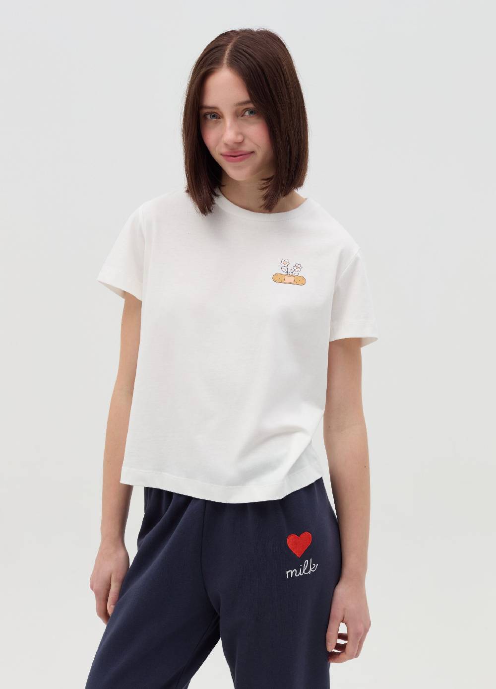 MILK+HERO T-shirt in cotone con stampa Spedizione Gratuita