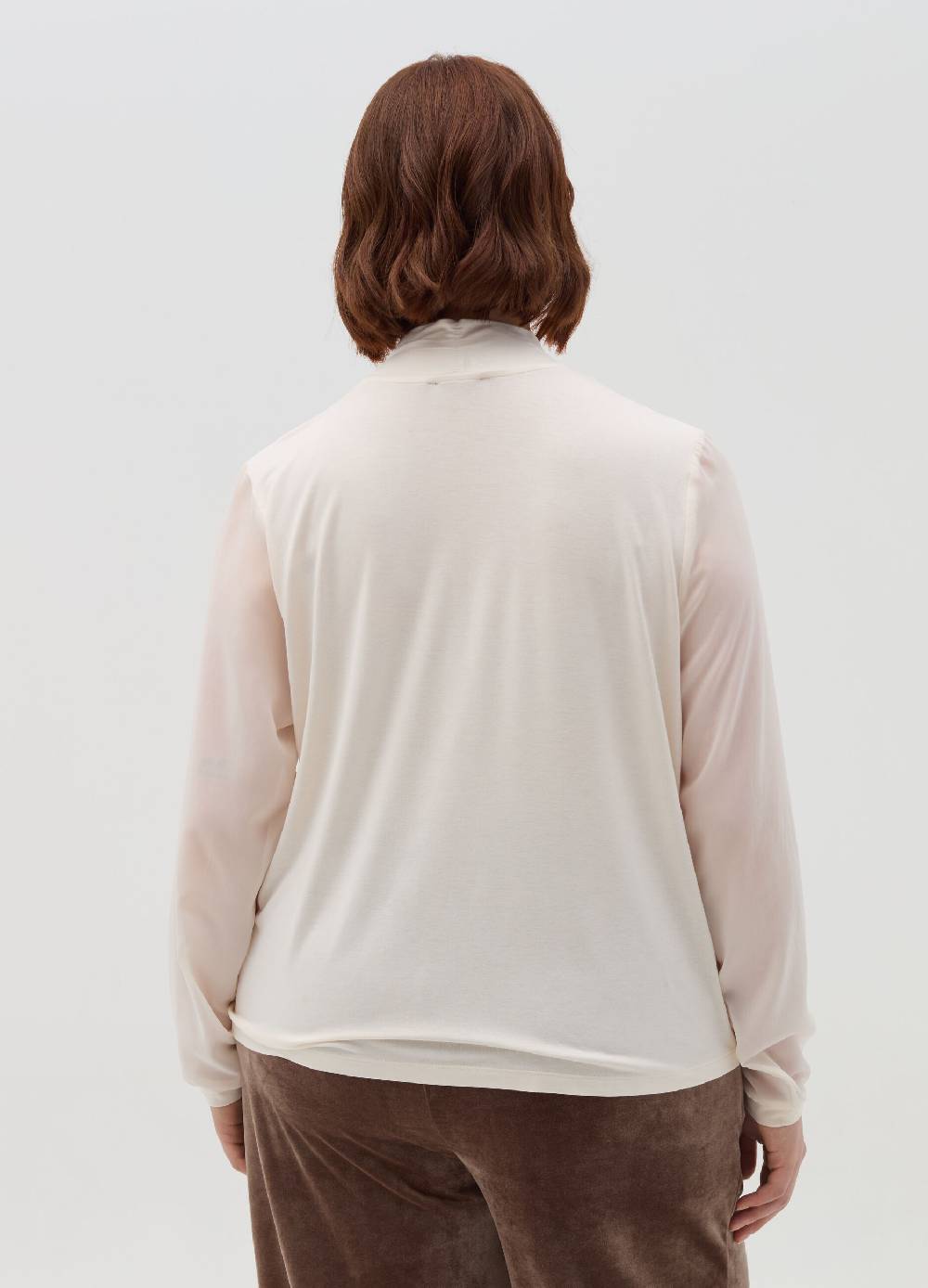 MYA T-shirt in viscosa stretch con nodo Curvy Negozi Online