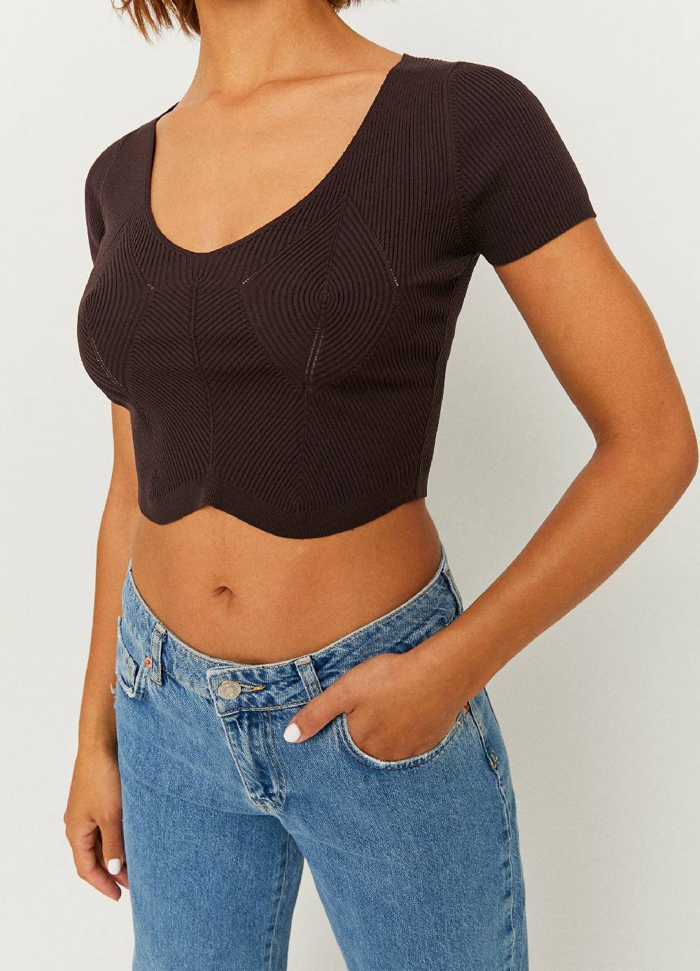 TALLY WEIJL Crop top a costine Shopping Online