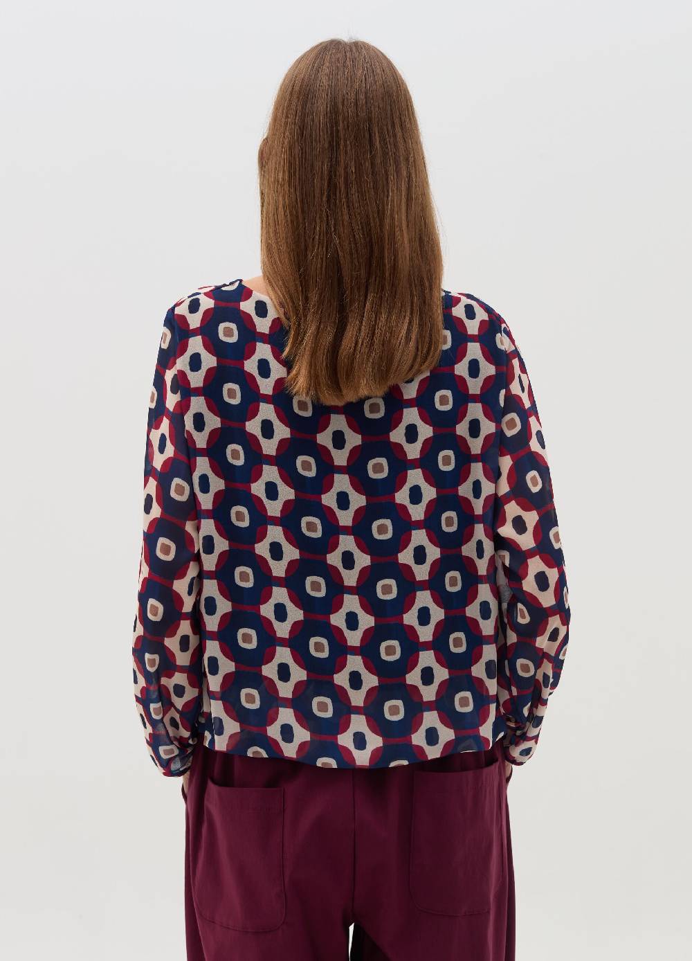 HYBRID Blusa con stampa geometrica Online