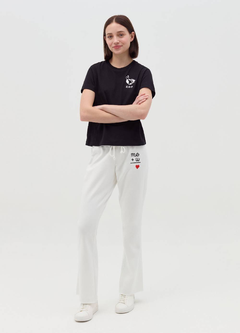 MILK+HERO T-shirt girocollo in cotone In Saldo