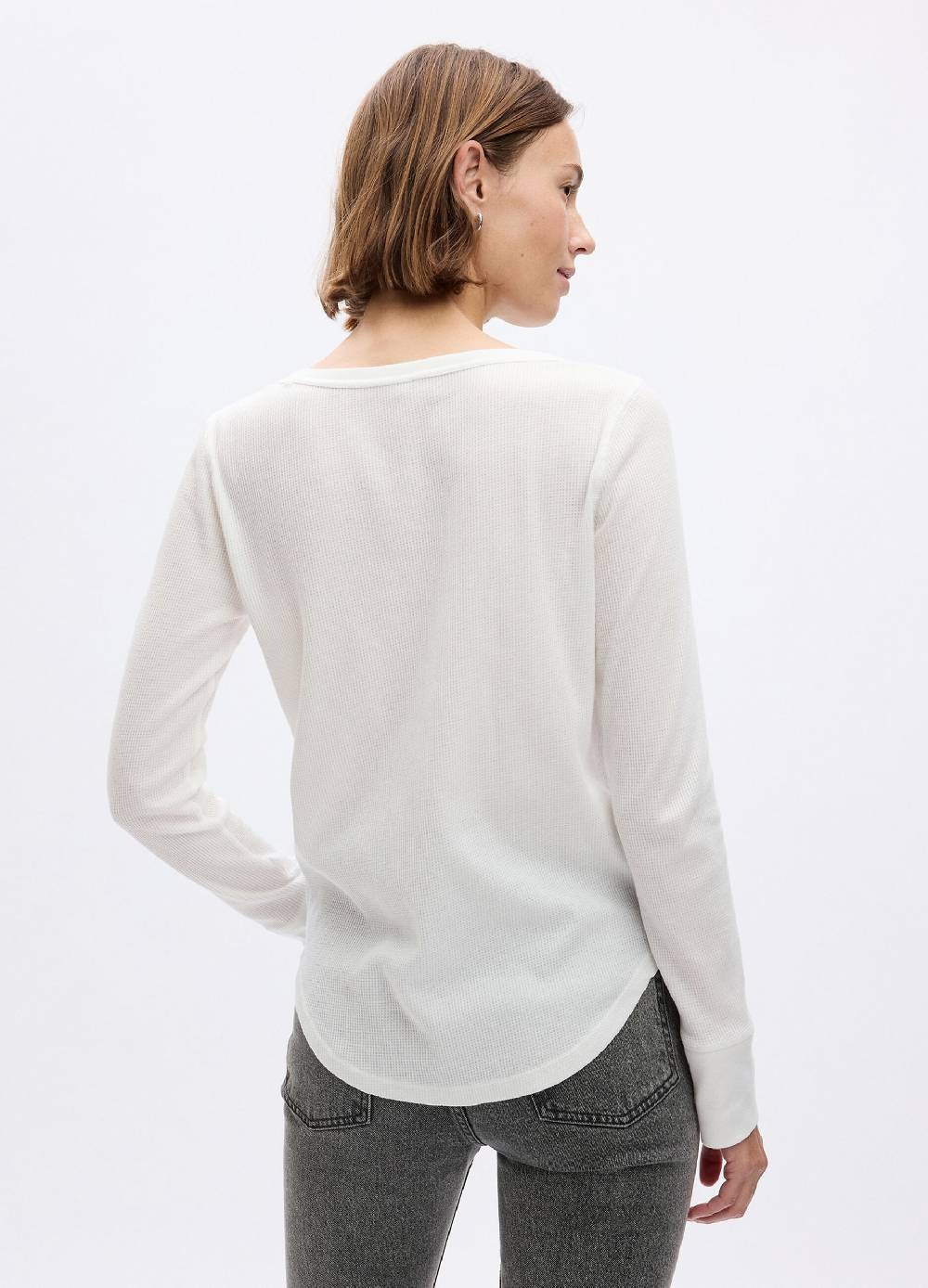 GAP T-shirt con micro trama waffle a maniche lunghe Negozi Online