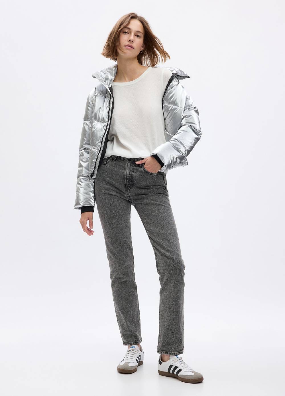 GAP T-shirt con micro trama waffle a maniche lunghe Negozi Online