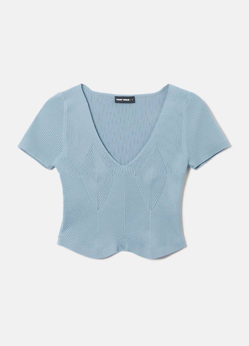 TALLY WEIJL Crop top a costine Acquista Ora