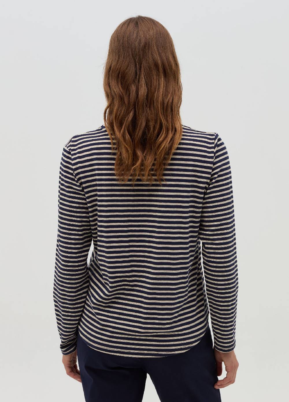 HYBRID T-shirt a righe in lurex con maniche lunghe Promozione Limitata