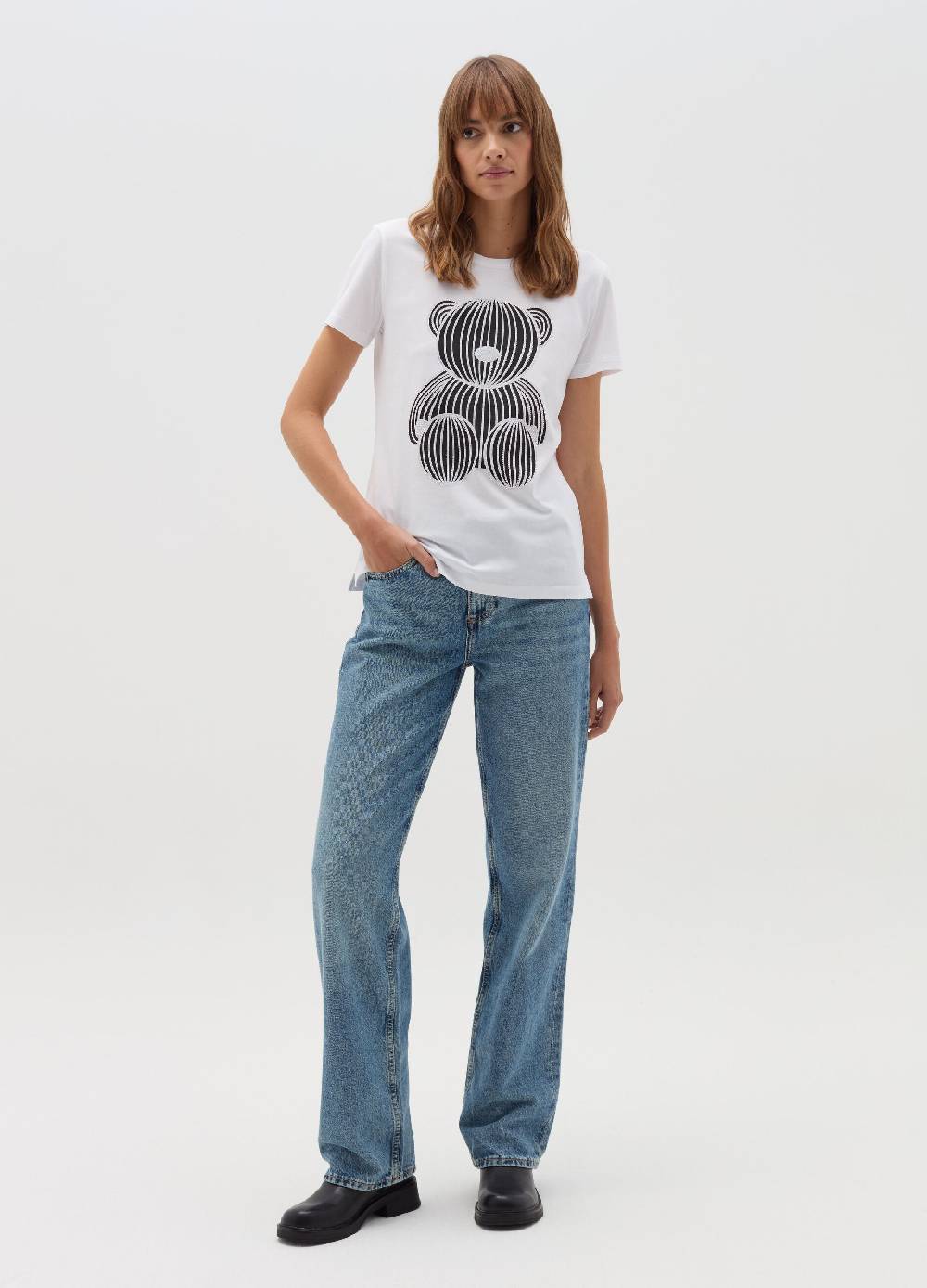 OVS T-shirt stampa orso con strass Convenienza