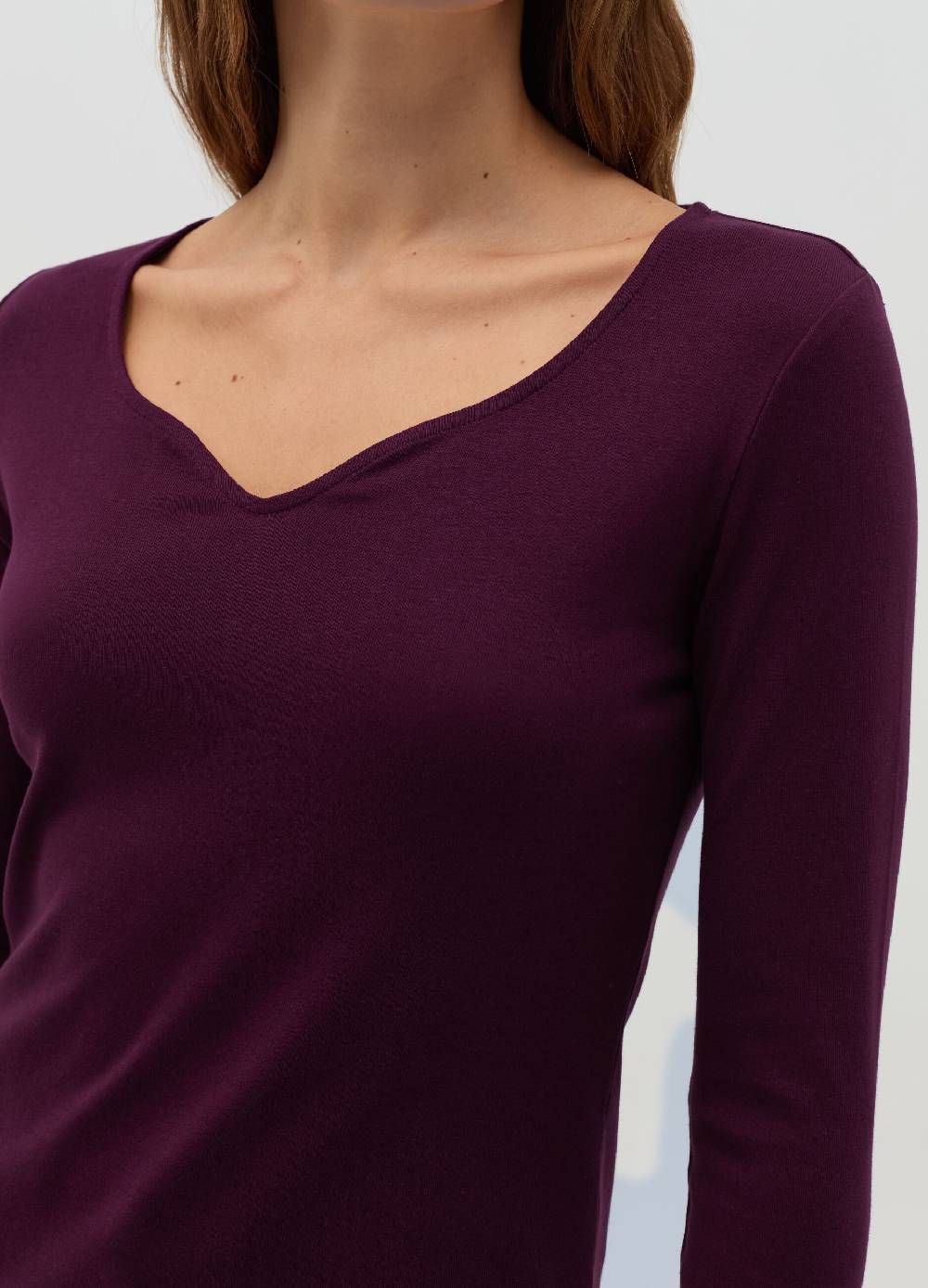 OVS T-shirt a maniche lunghe con scollo a cuore Online