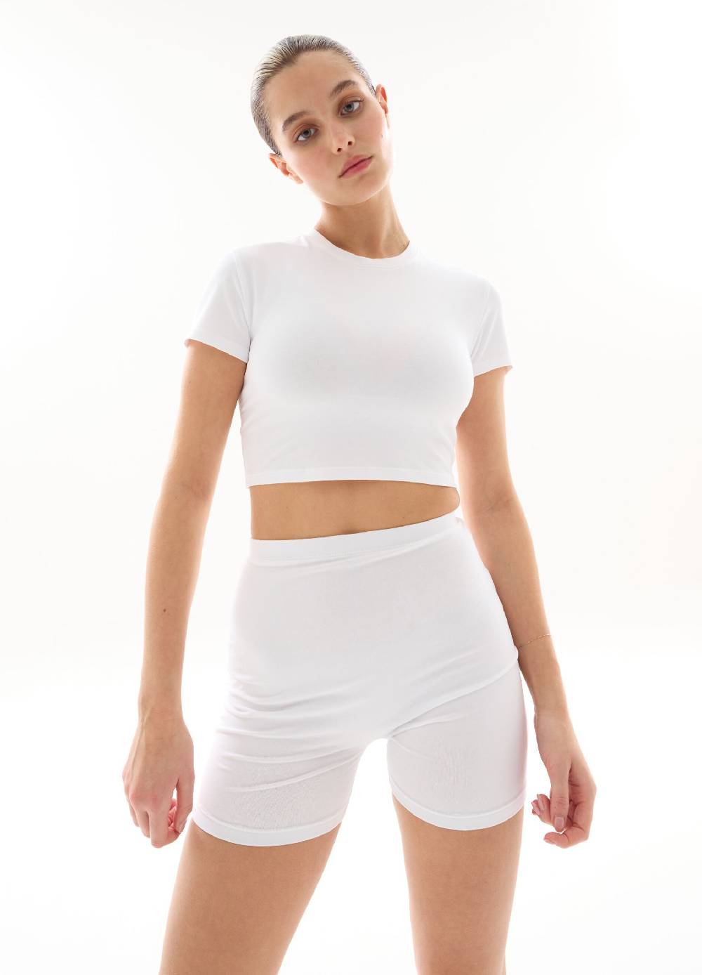UTOPJA T-shirt Crop White Saldi