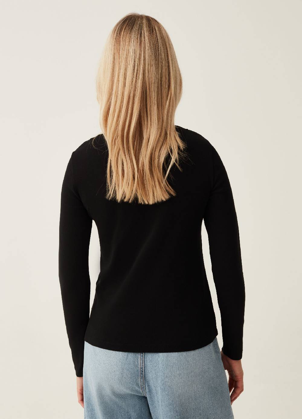 OVS T-shirt a maniche lunghe con scollo a cuore Hotsell