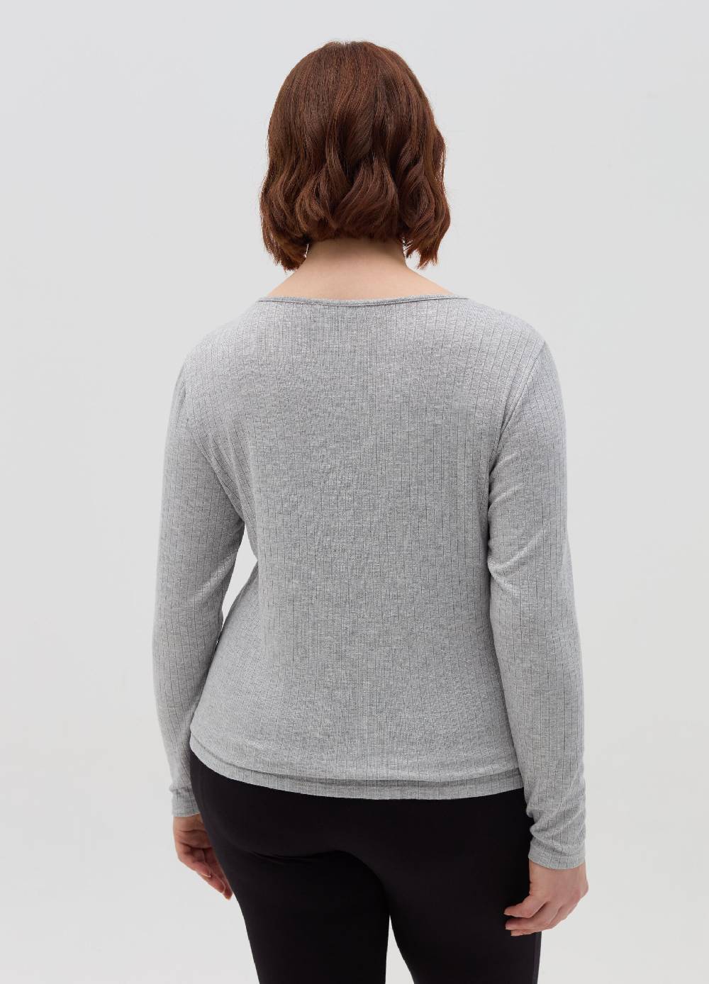 MYA T-shirt in lurex a coste piatte Curvy Vendita Economica