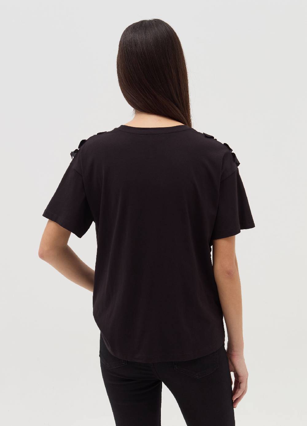 OVS T-shirt con rouches e volant Moda