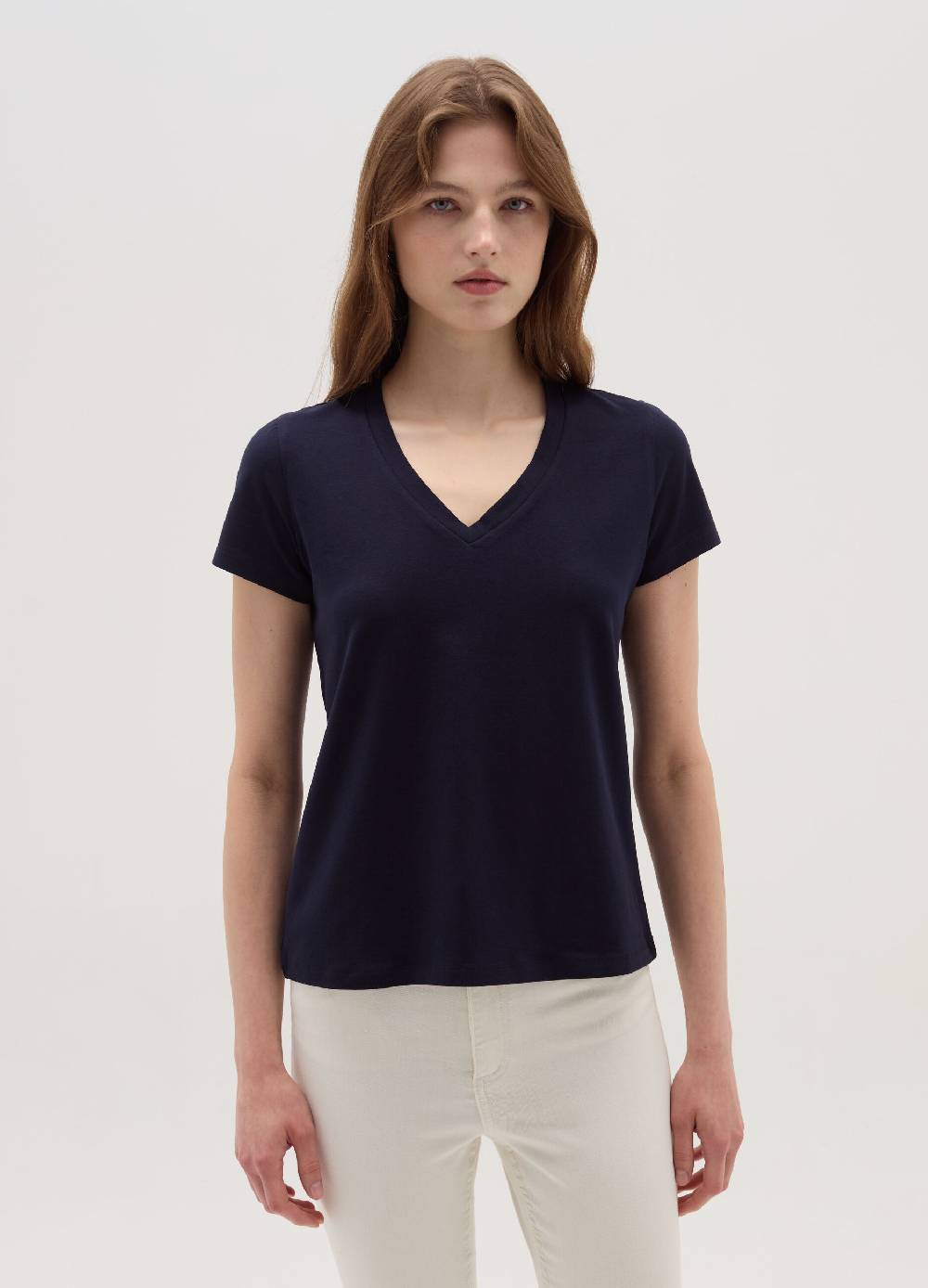 OVS T-shirt tinta unita con scollo a V Italia