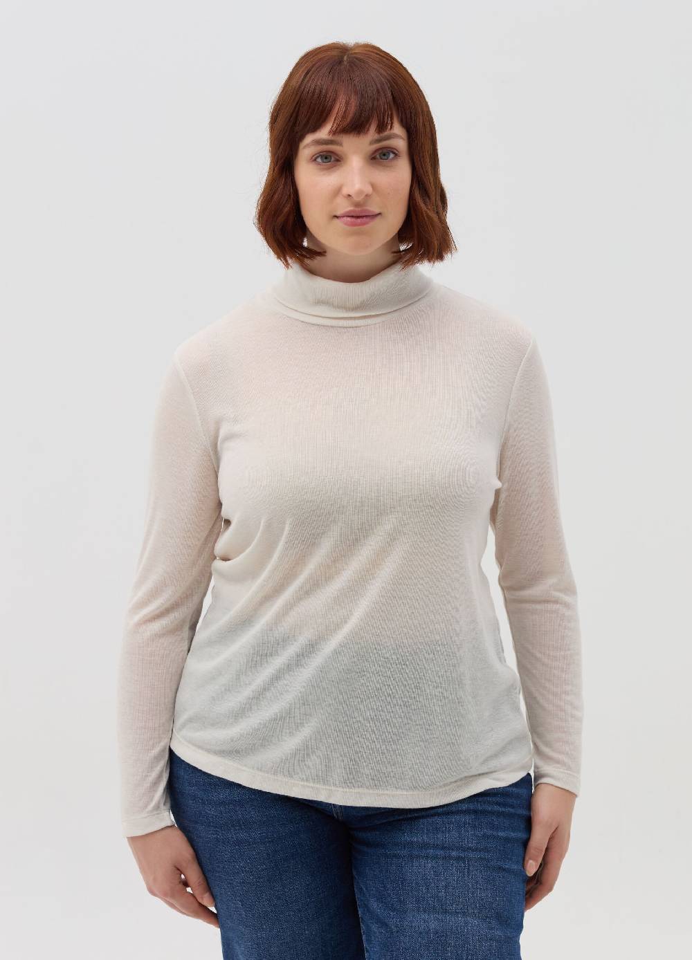 MYA Maglia maniche lunghe a collo alto Curvy In Linea