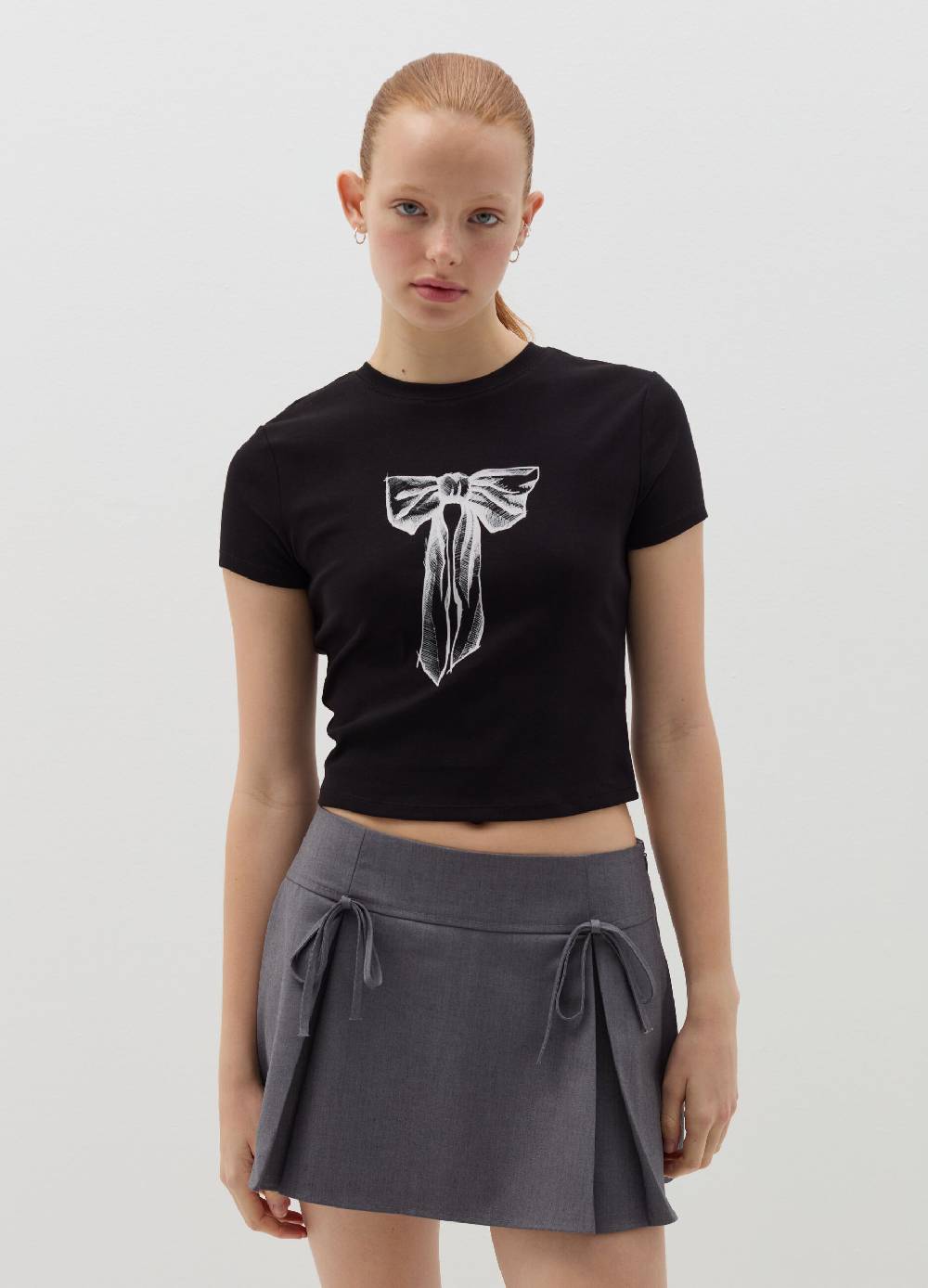 B. ANGEL T-shirt in cotone stretch con stampa Nuovo