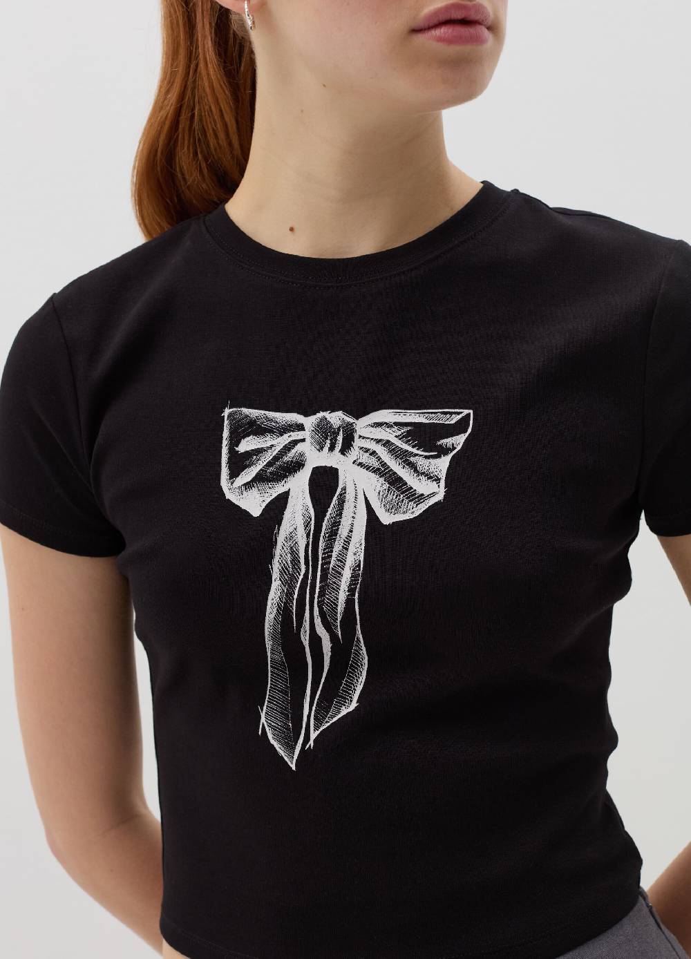 B. ANGEL T-shirt in cotone stretch con stampa Nuovo