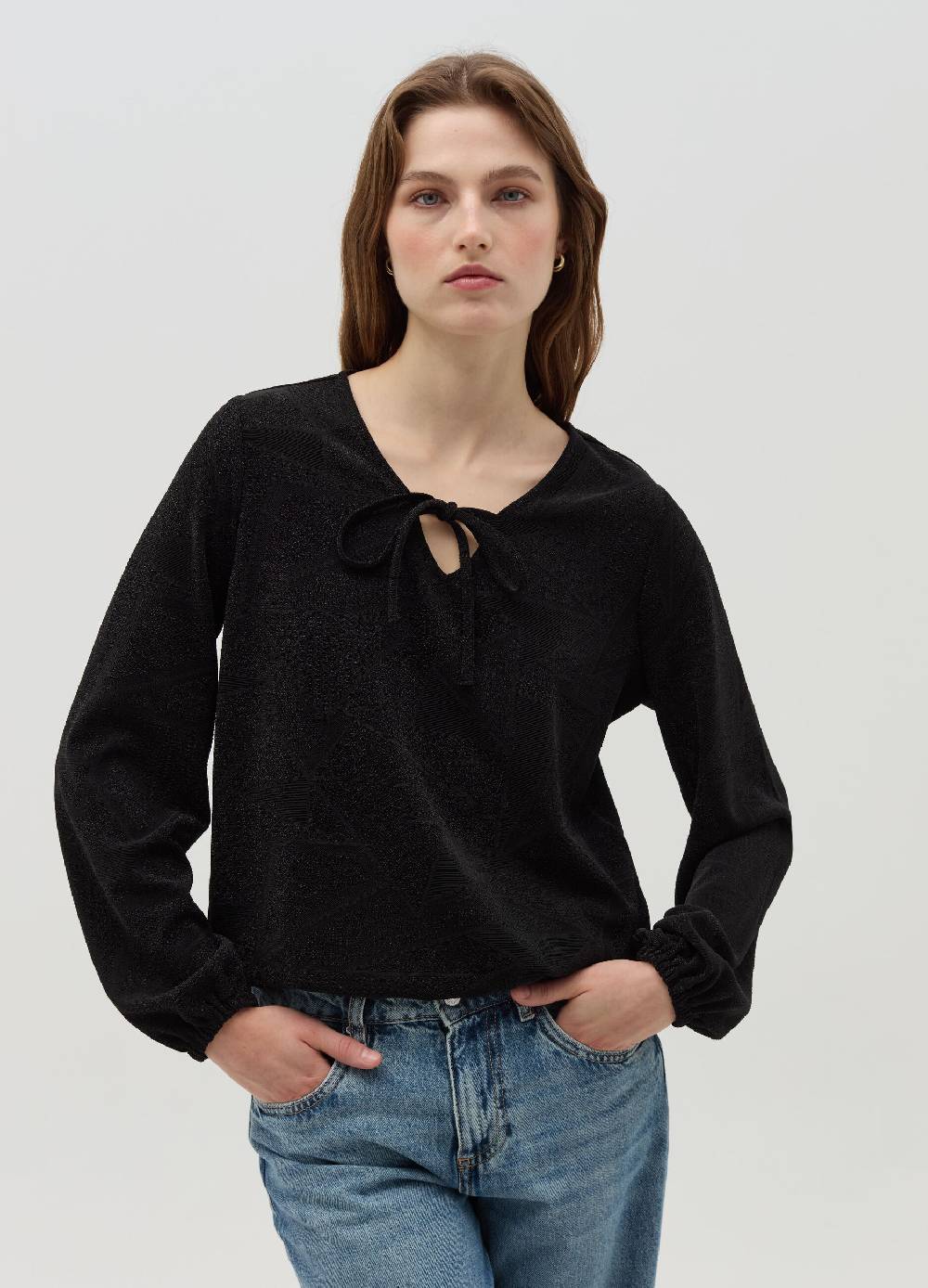 OVS T-shirt in lurex a maniche lunghe Pezzi Unici